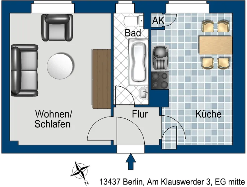 Gemütliche Singlewohnung im Hochparterre — photo 1